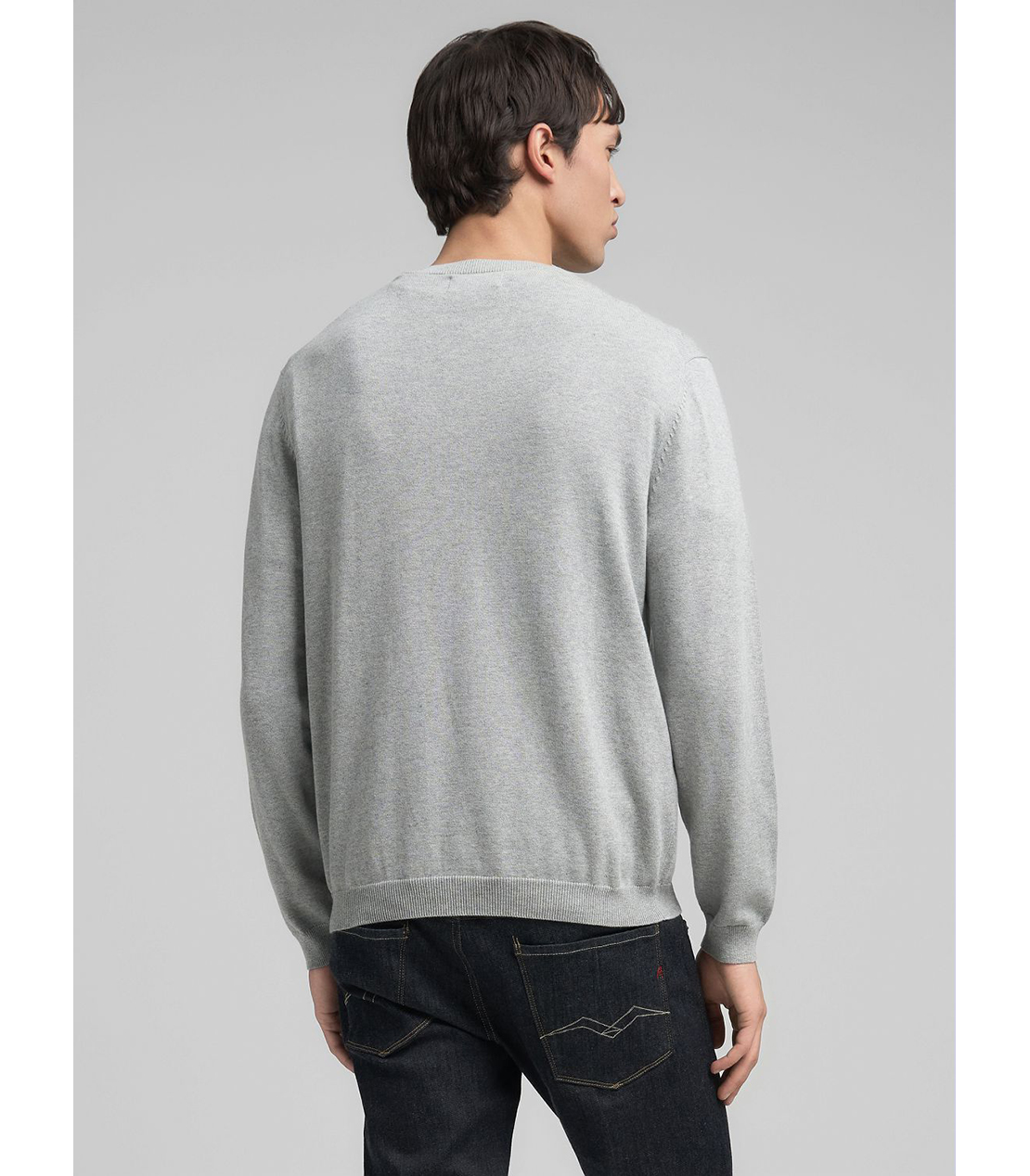 R刺しゅうコットンプルオーバー 詳細画像 メランジグレー 3